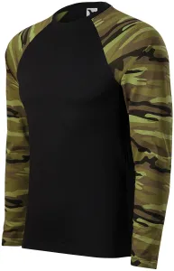 Camouflage T-Shirt mit langen Ärmeln, Tarnung grün #802140