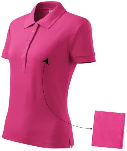 Damen einfaches Poloshirt, lila #798465