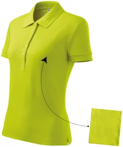 Damen einfaches Poloshirt, lindgrün #798479