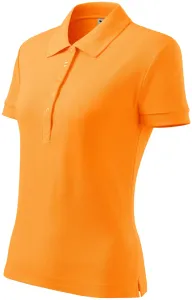 Damen einfaches Poloshirt, Mandarine