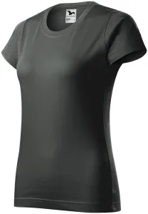 Damen einfaches T-Shirt, dunkler Schiefer #790969