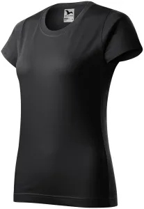 Damen einfaches T-Shirt, Ebenholz Grau, XL
