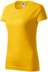 Damen einfaches T-Shirt, gelb #790849