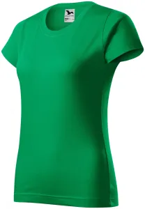 Damen einfaches T-Shirt, Grasgrün #790911