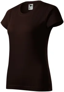 Damen einfaches T-Shirt, Kaffee #791173