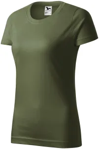 Damen einfaches T-Shirt, khaki #791065
