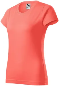 Damen einfaches T-Shirt, koralle #791209