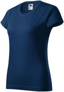 Damen einfaches T-Shirt, Mitternachtsblau, XL