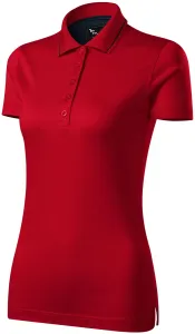 Damen elegantes mercerisiertes Poloshirt, formula red #802176