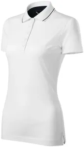 Damen elegantes mercerisiertes Poloshirt, weiß #802156