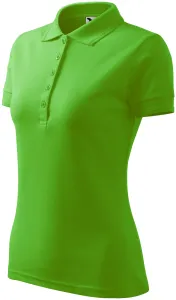 Damen elegantes Poloshirt, Apfelgrün