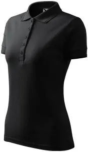 Damen elegantes Poloshirt, Ebenholz Grau, XL