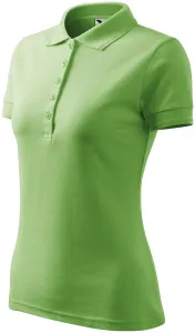 Damen elegantes Poloshirt, erbsengrün, S