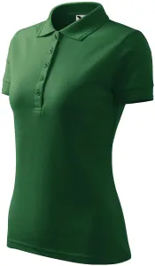Damen elegantes Poloshirt, Flaschengrün