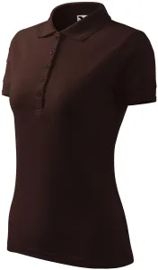 Damen elegantes Poloshirt, Kaffee #798849
