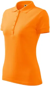 Damen elegantes Poloshirt, Mandarine, S