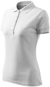 Damen elegantes Poloshirt, weiß