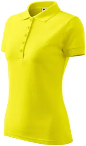 Damen elegantes Poloshirt, zitronengelb, XL