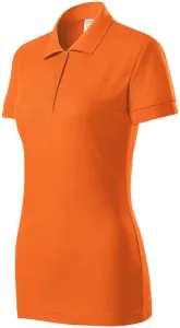 Damen eng anliegendes Poloshirt, orange #801015