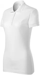 Damen eng anliegendes Poloshirt, weiß, 3XL