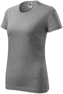 Damen klassisches T-Shirt, dunkelgrauer Marmor #790668