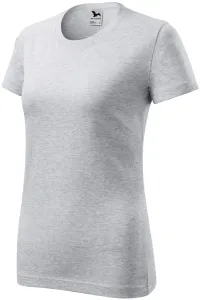 Damen klassisches T-Shirt, hellgrauer Marmor #790773