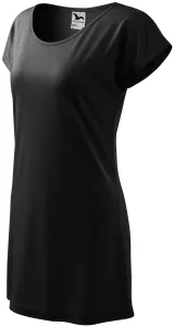 Damen langes T-Shirt/Kleid, schwarz #794087