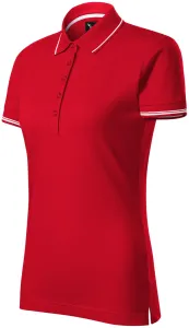 Damen Poloshirt mit kurzen Ärmeln, formula red #789679