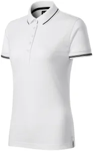 Damen Poloshirt mit kurzen Ärmeln, weiß #789649