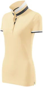 Damen Poloshirt mit Stehkragen, vanille #793930