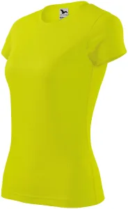 Damen Sport T-Shirt, Neon Gelb, XS