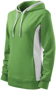 Damen stylisches Sweatshirt mit Kapuze, erbsengrün #799412
