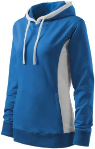Damen stylisches Sweatshirt mit Kapuze, hellblau