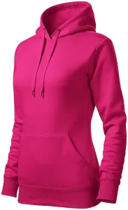 Damen Sweatshirt mit Kapuze ohne Reißverschluss, lila, XL