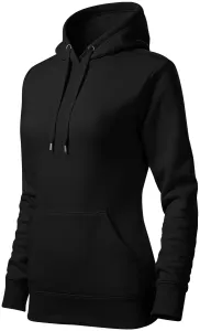 Damen Sweatshirt mit Kapuze ohne Reißverschluss, schwarz #803930