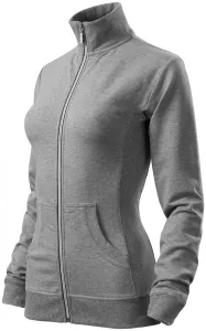 Damen Sweatshirt ohne Kapuze, dunkelgrauer Marmor #799359