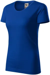 Damen-T-Shirt aus strukturierter Bio-Baumwolle, königsblau #804972
