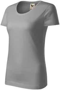 Damen T-Shirt, Bio-Baumwolle, altes Silber #804733
