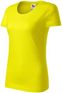 Damen T-Shirt, Bio-Baumwolle, zitronengelb #804752