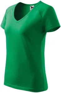 Damen T-Shirt mit Raglanärmel, Grasgrün #789833