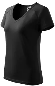 Damen T-Shirt mit Raglanärmel, schwarz #789769