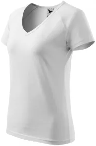 Damen T-Shirt mit Raglanärmel, weiß, XL