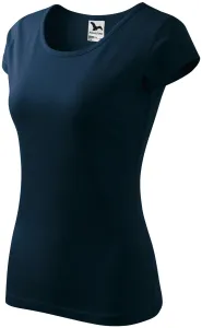 Damen T-Shirt mit sehr kurzen Ärmeln, dunkelblau, S