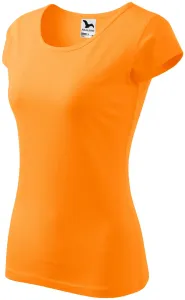 Damen T-Shirt mit sehr kurzen Ärmeln, Mandarine #793478