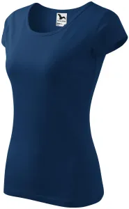 Damen T-Shirt mit sehr kurzen Ärmeln, Mitternachtsblau, S