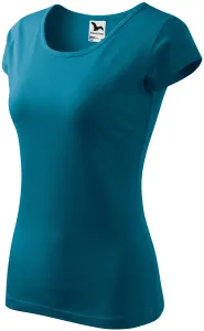 Damen T-Shirt mit sehr kurzen Ärmeln, petrol blue #793410