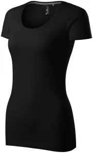 Damen T-Shirt mit Ziernähten, schwarz #801132