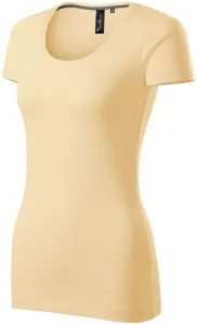 Damen T-Shirt mit Ziernähten, vanille #801226