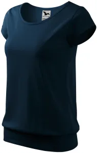 Damen trendy T-Shirt, dunkelblau, XL