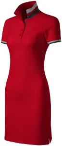 Damenkleid mit Kragen, formula red #802246